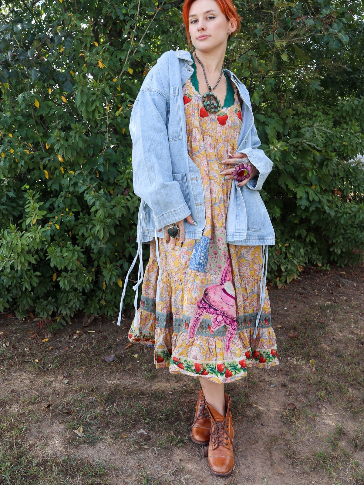 Just Keepin' It Caus Denim Jacket - ivyandlavyboutique WISTERIA LANE