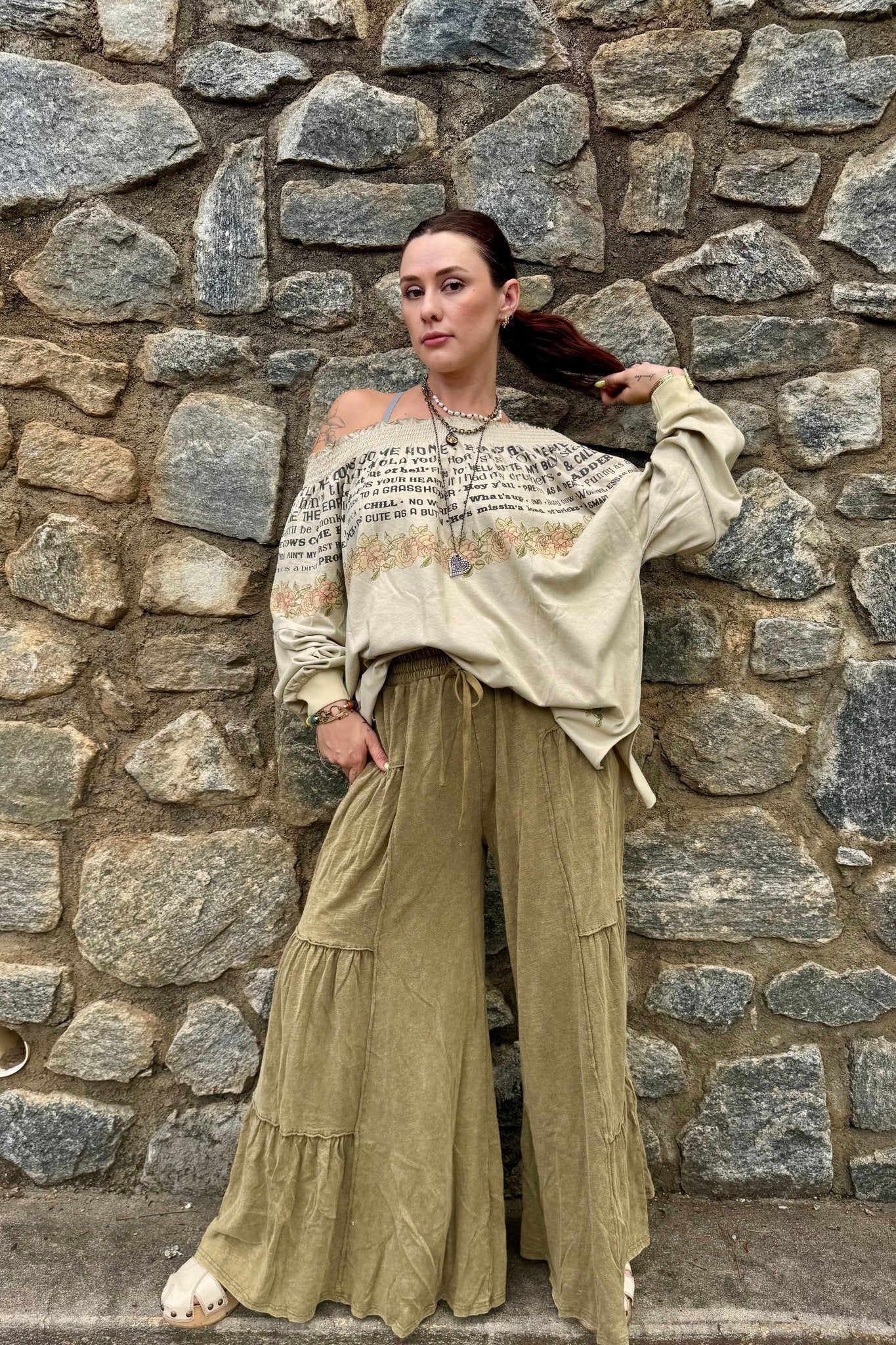 Just Sayin Pullover Top - ivyandlavyboutique A Rare Bird Shop