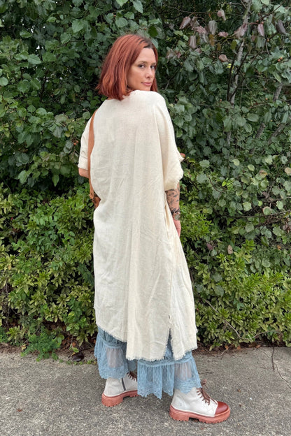 Kaftan Dress in Longhorn Graphic - ivyandlavyboutique LeParisPetit by I Love Linen