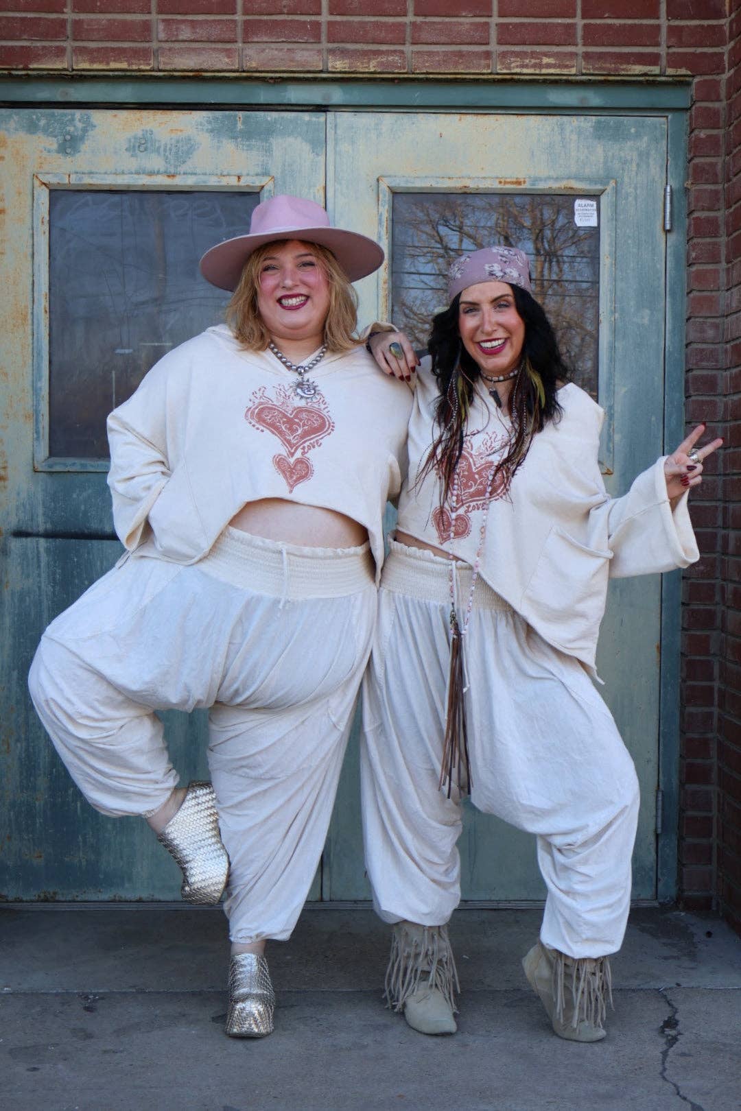 Kantha Bae Dream Harem - Cream - Free Size Boho Jogger Fit - ivyandlavyboutique Kantha Bae