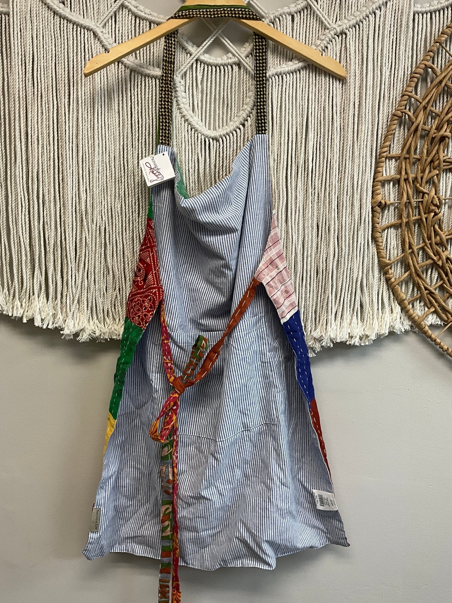 Kantha Boho Baker Apron - ivyandlavyboutique ivyandlavyboutique