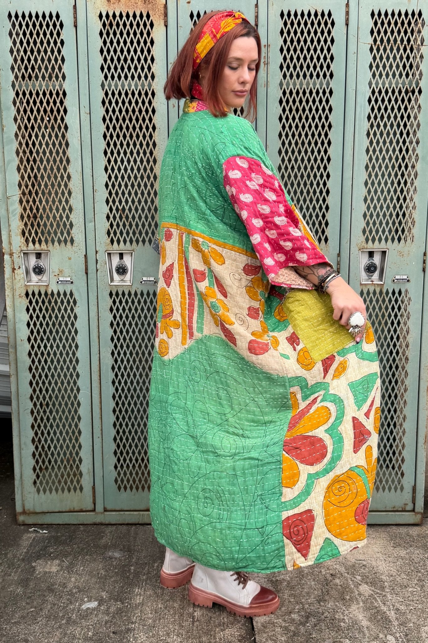 Kantha Duster Combo 10 - ivyandlavyboutique Kathmandu Imports
