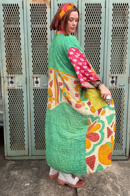 Kantha Duster Combo 10 - ivyandlavyboutique Kathmandu Imports