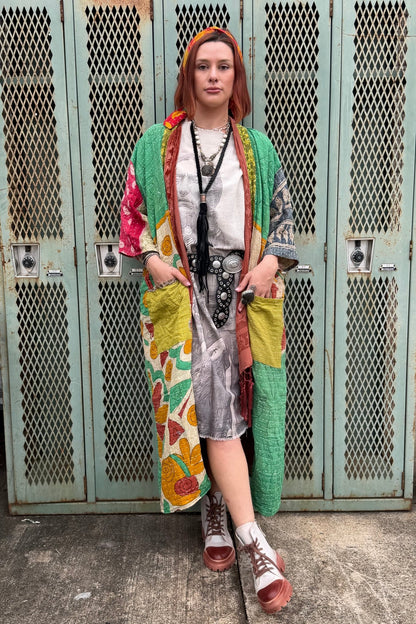 Kantha Duster Combo 10 - ivyandlavyboutique Kathmandu Imports
