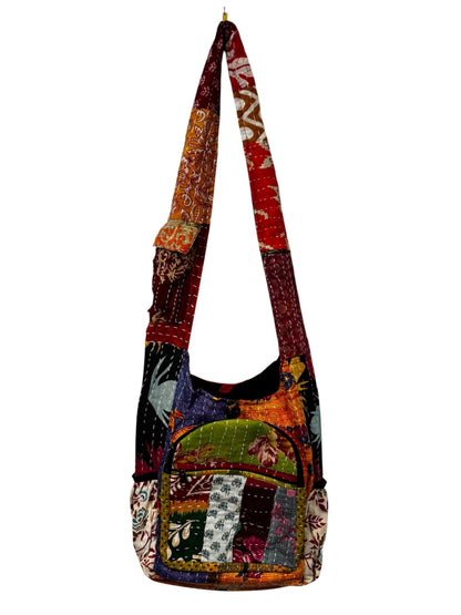 Kantha Hippie Bag Combo D - ivyandlavyboutique Kathmandu Imports