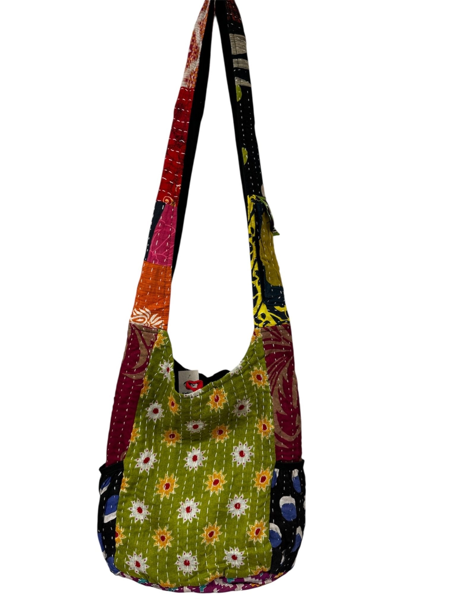 Kantha Hippie Bag Combo E - ivyandlavyboutique Kathmandu Imports