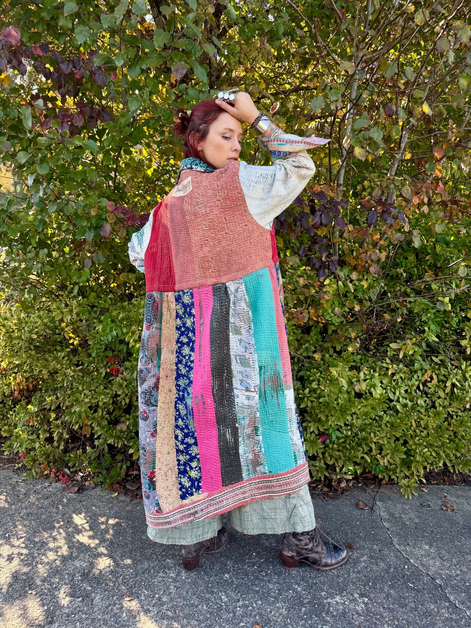 Kantha Sunrise Coat - 183 - ivyandlavyboutique Jaded Gypsy