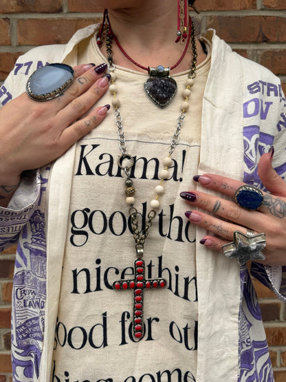 Karma Buddha Oversized Patchwork Tre - ivyandlavyboutique LeParisPetit by I Love Linen