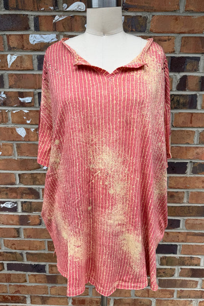 Ketchup Vibe Boho Rag Tee - ivyandlavyboutique A Rare Bird Shop
