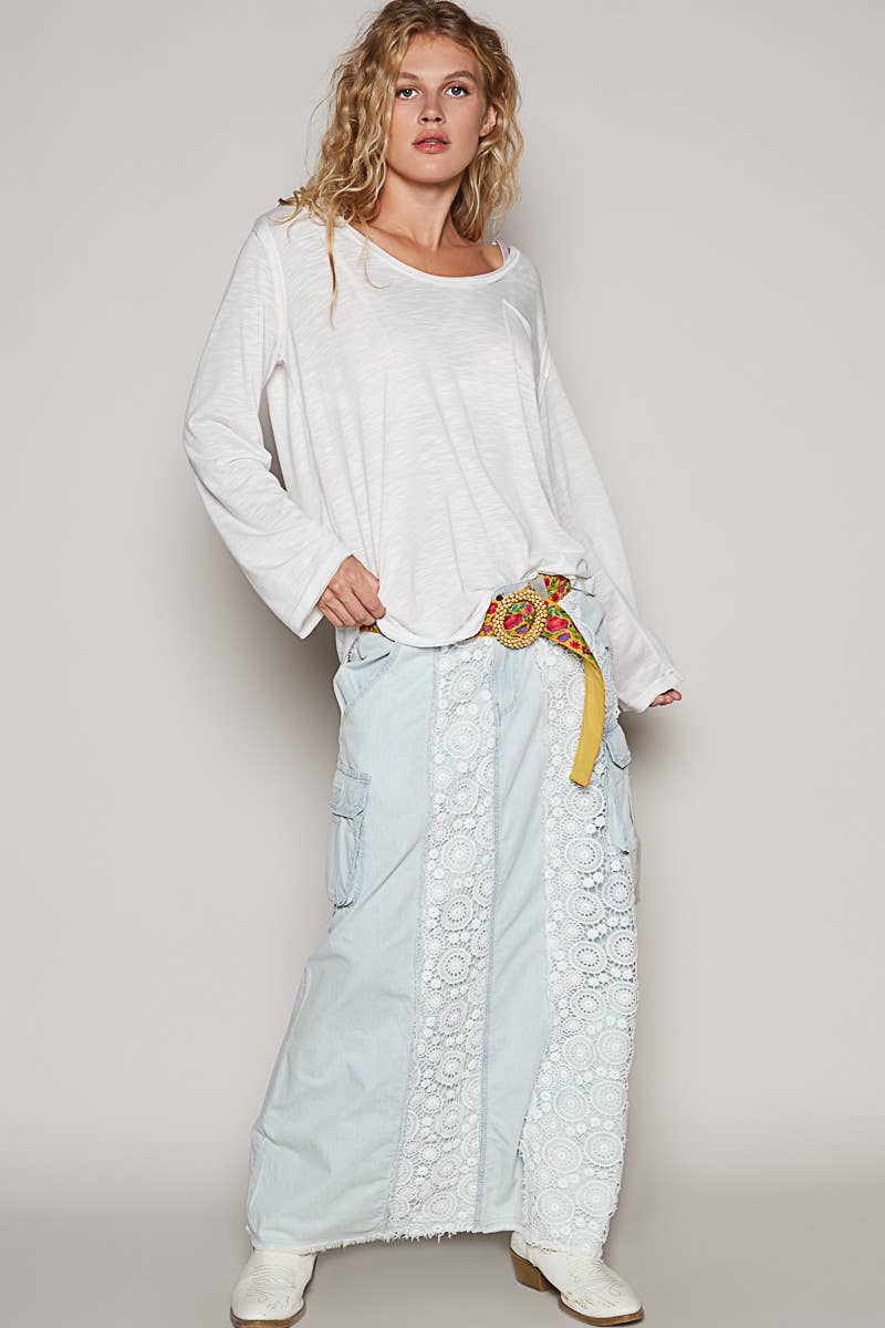 Kimberly Boat Neck Simple Long Sleeve Tee - ivyandlavyboutique Pol Clothing