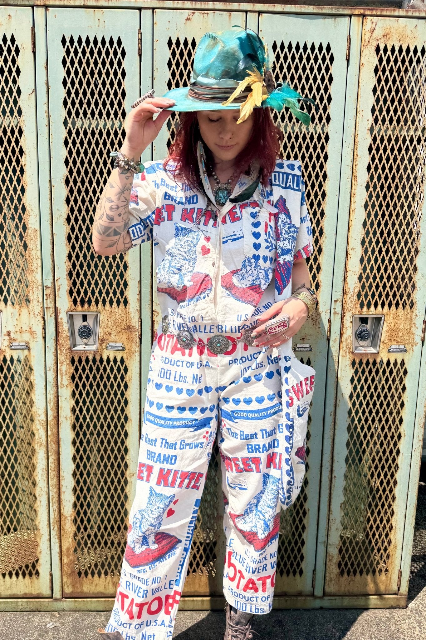 Kitty Coveralls - ivyandlavyboutique Evergreen imports