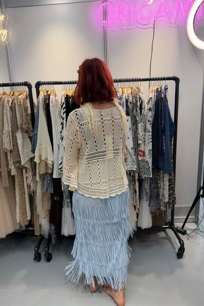 Knit Pullover - ols - 4707 - ivyandlavyboutique Origami Apparel ~ Lace and Crochet inspired