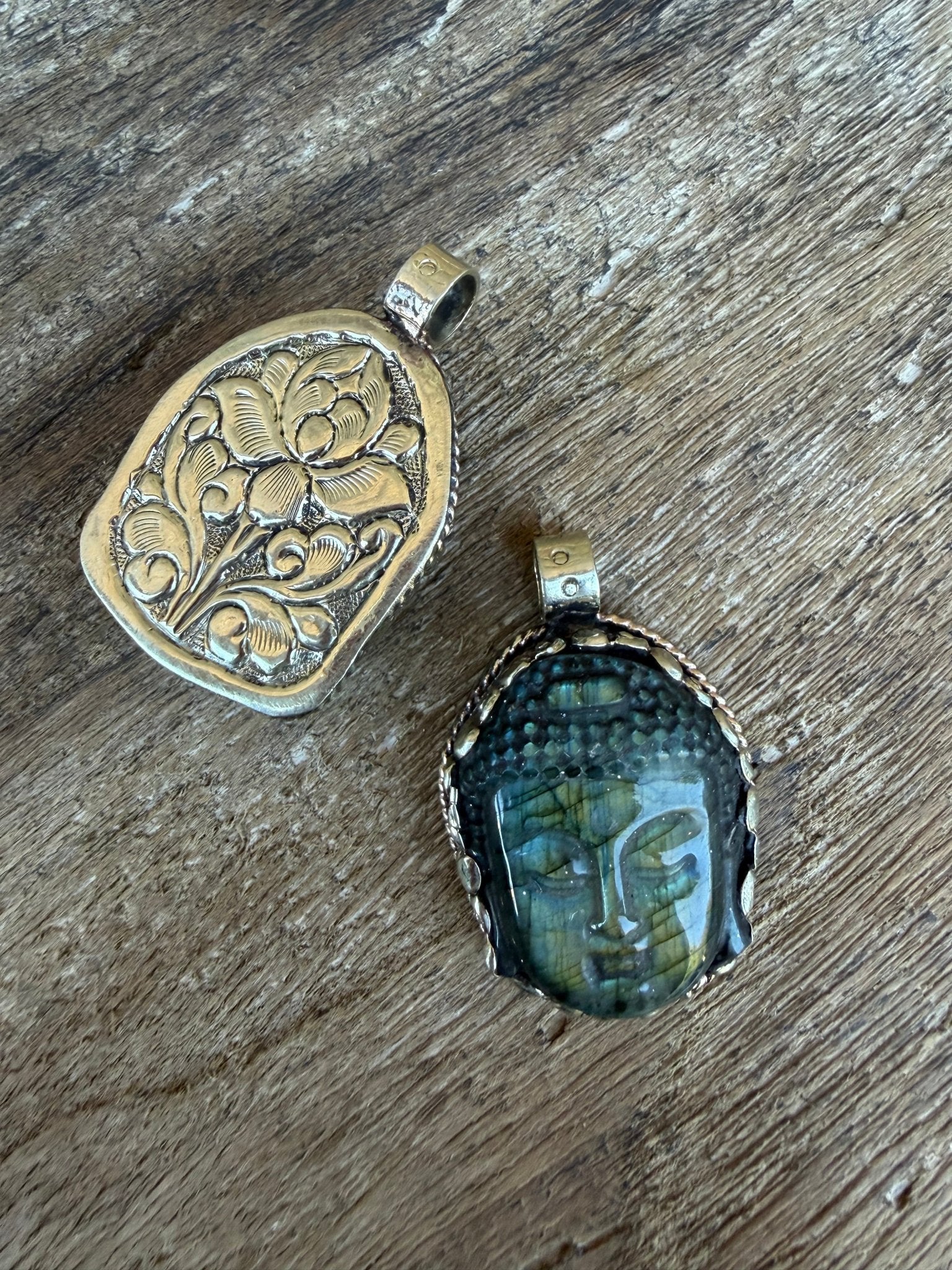 Laboradite Head Deity Pendant - ivyandlavyboutique ivyandlavyboutique