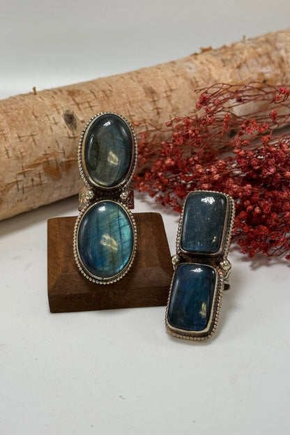 Labradorite Stack Ring - ivyandlavyboutique ivyandlavyboutique