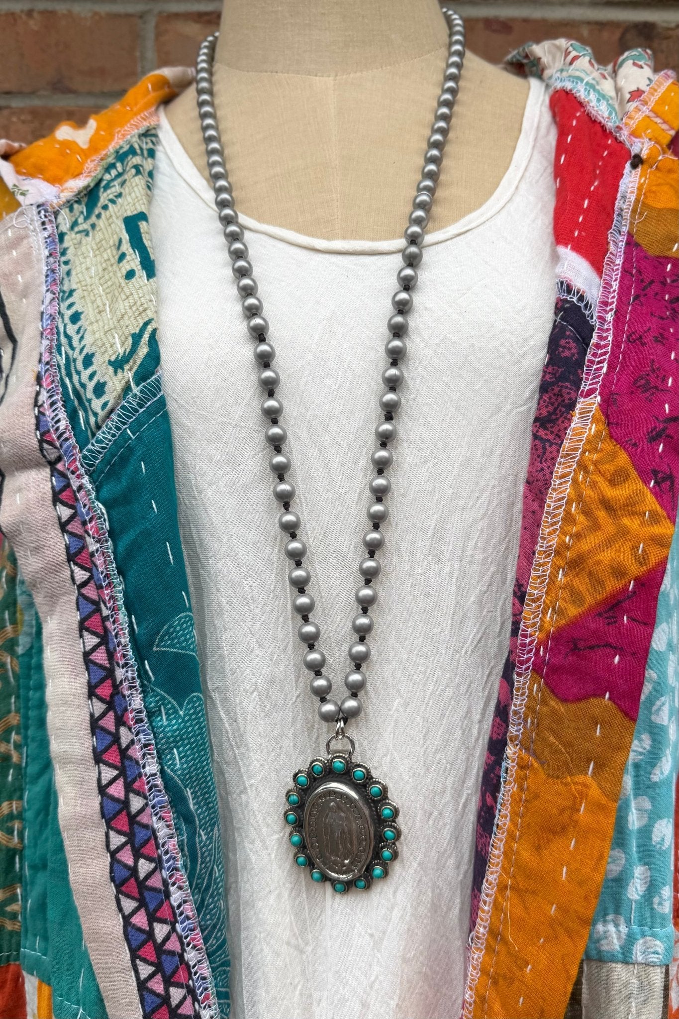 Lady of Guadalupe Necklace - ivyandlavyboutique ivyandlavyboutique