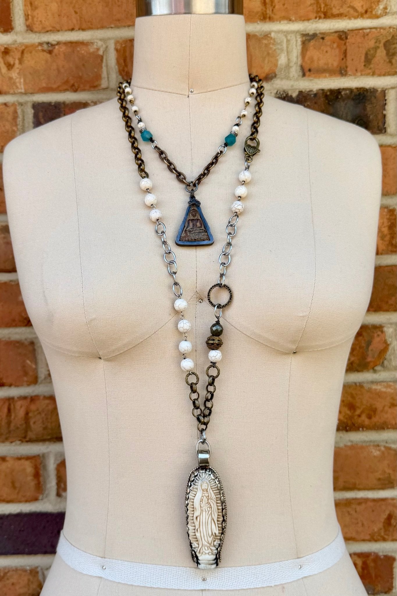 Lady of Guadalupe Statement Necklace - ivyandlavyboutique ivyandlavyboutique