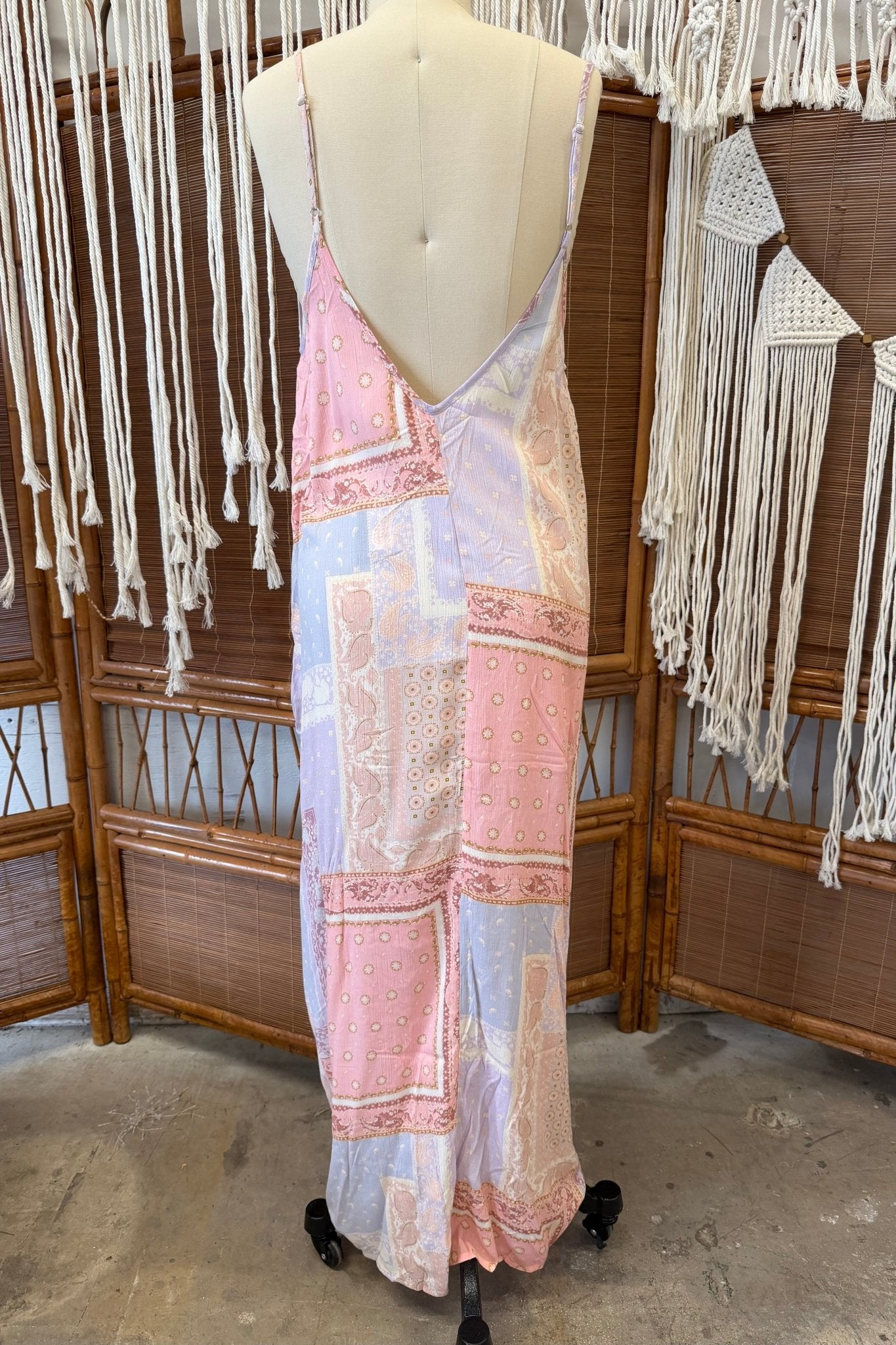 Lavender Combo Slip Dress - ivyandlavyboutique Style rack