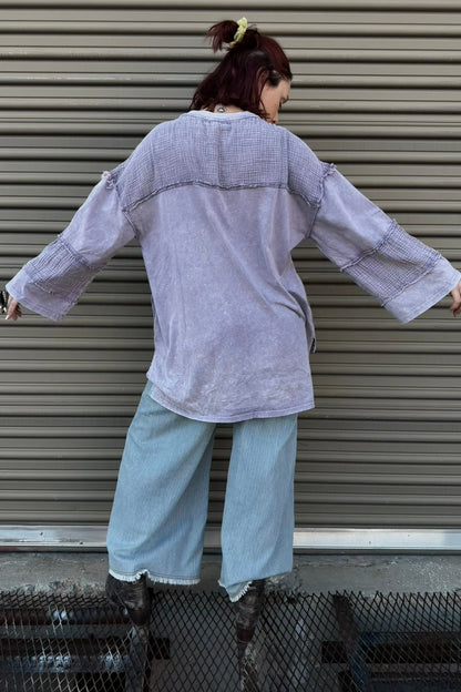 Lavender Dream Slouchy Top - ivyandlavyboutique Blue Velvet