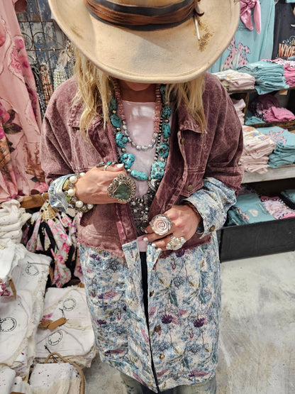 Lavender Outlaw Jacket - ivyandlavyboutique A Rare Bird Shop