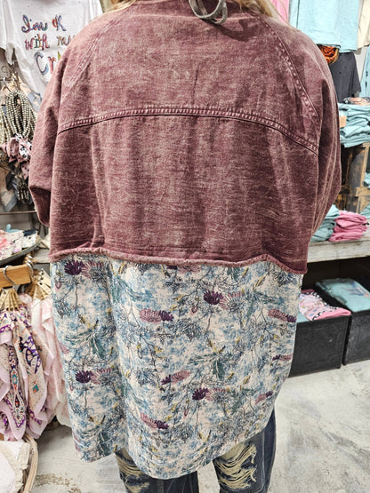 Lavender Outlaw Jacket - ivyandlavyboutique A Rare Bird Shop