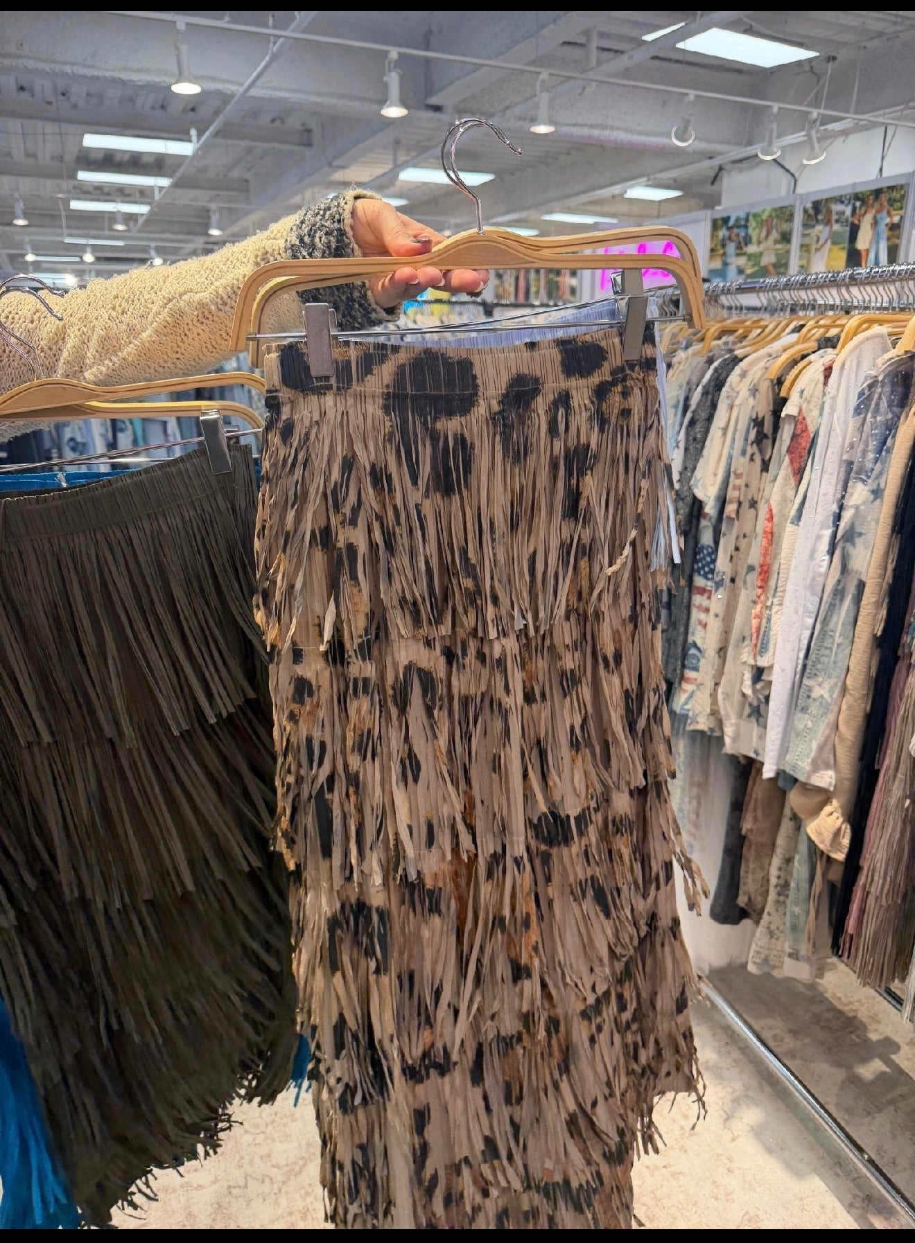 Layered Fringe Tiered Maxi Skirt - ivyandlavyboutique Origami Apparel ~ Lace and Crochet inspired