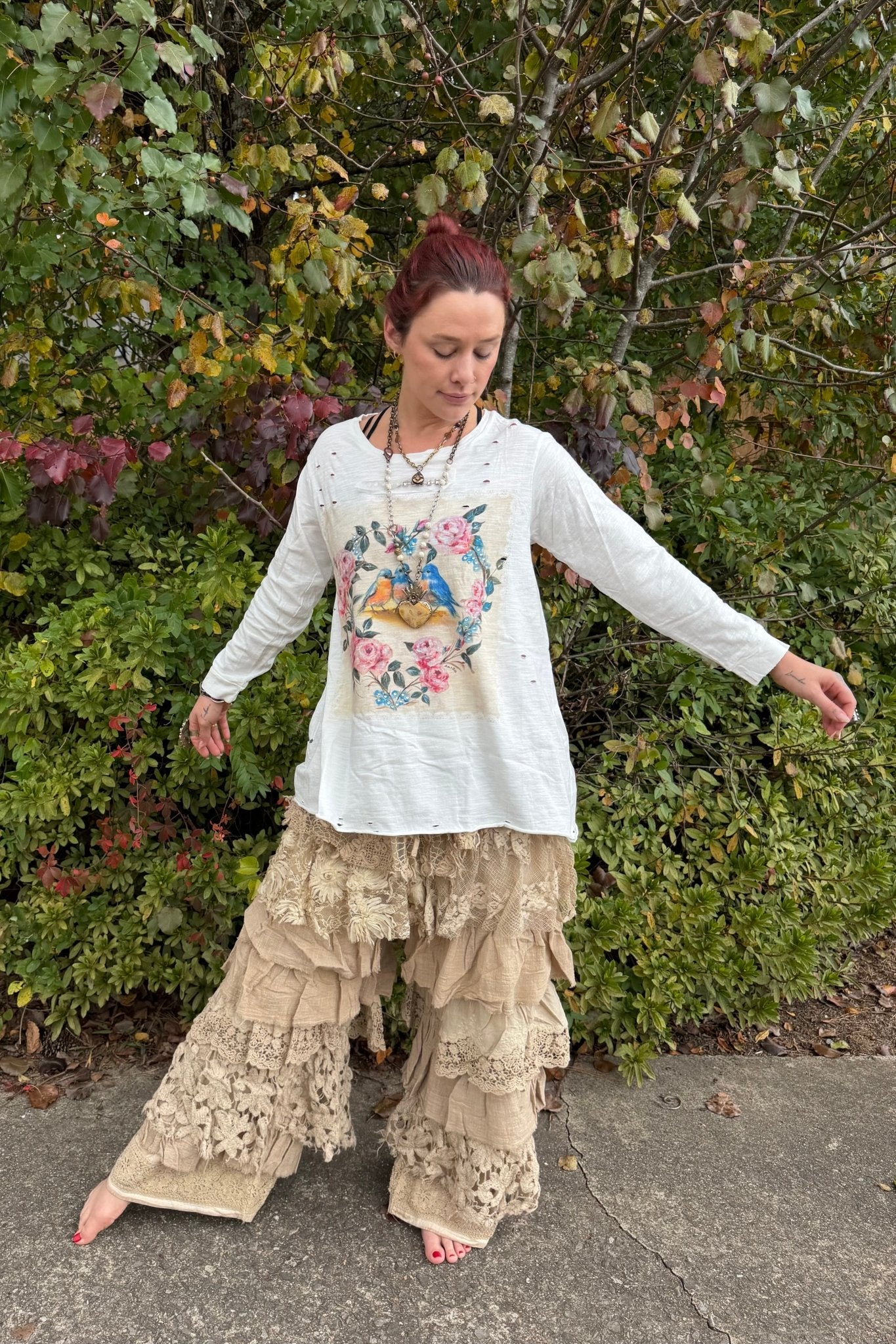 Layers of Love Romance Pants - ivyandlavyboutique Jaded Gypsy