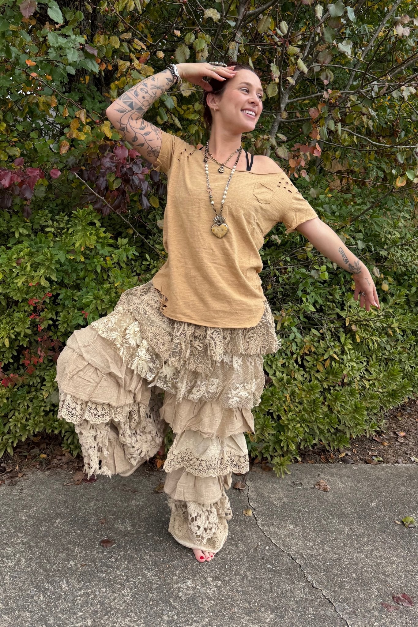 Layers of Love Romance Pants - ivyandlavyboutique Jaded Gypsy