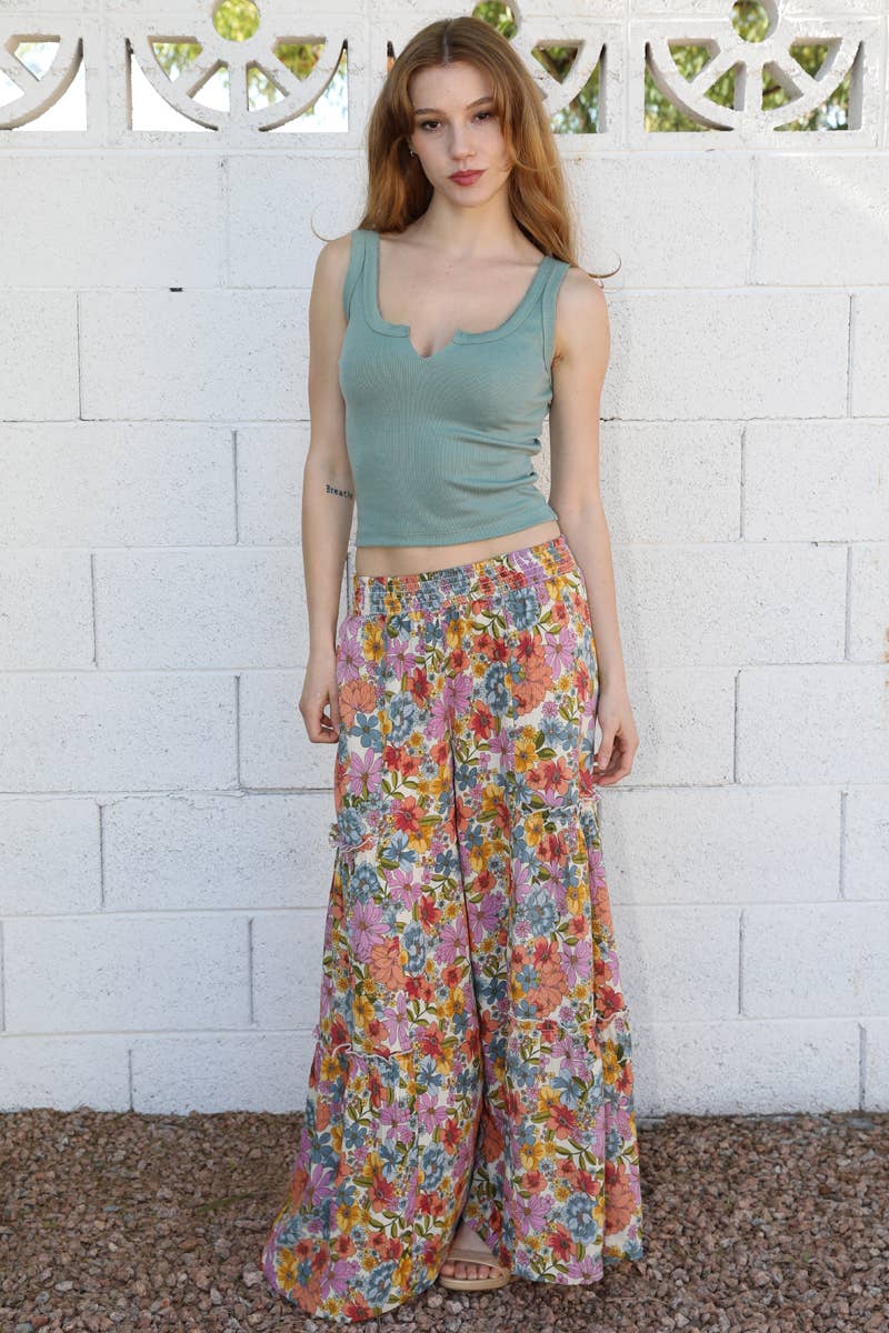 Let's Frolick Wide Leg Flare Pants - ivyandlavyboutique ANGIE