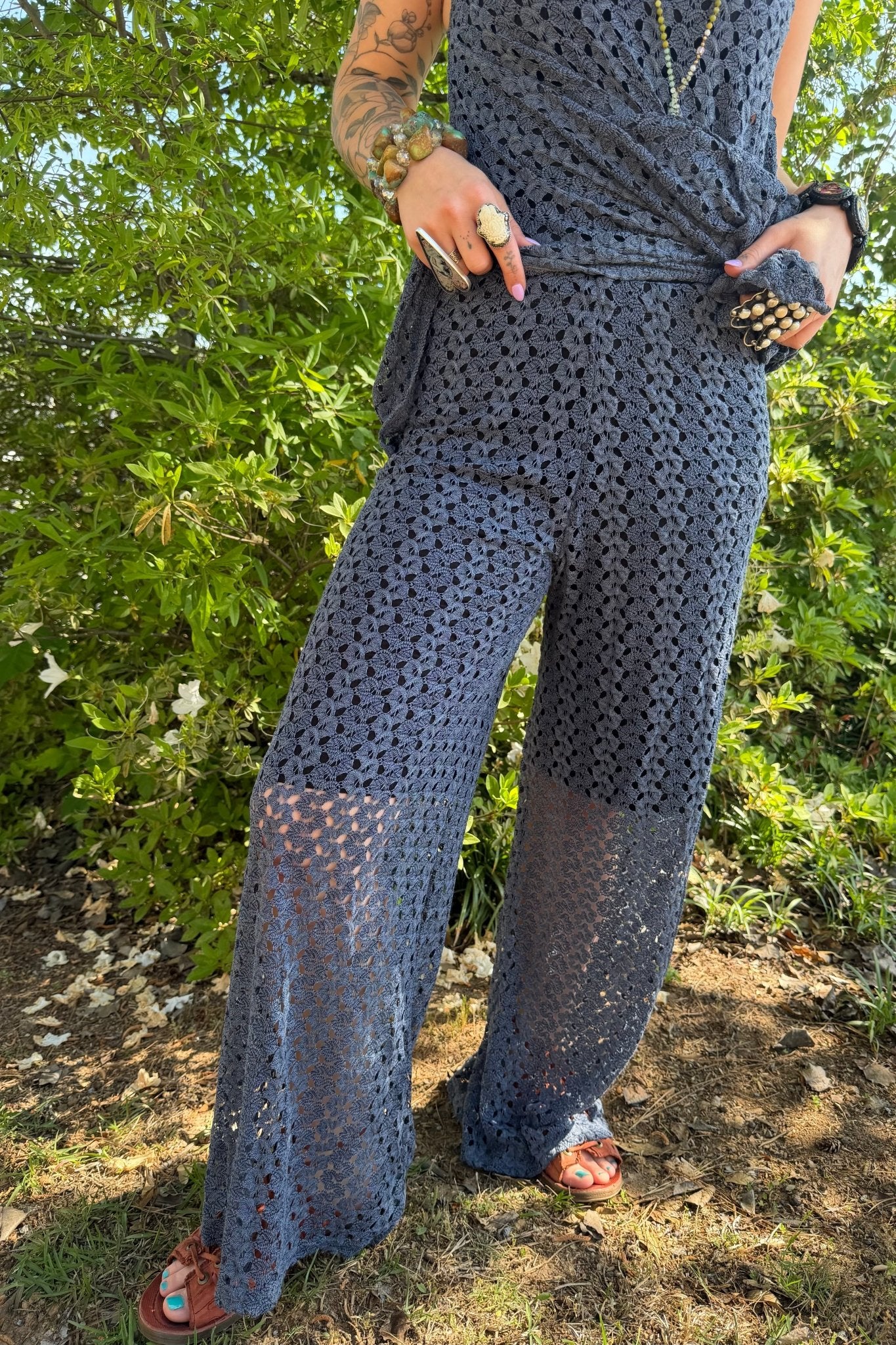 Life’s a Beach Set (Pant & Top) - ivyandlavyboutique Caution to the wind