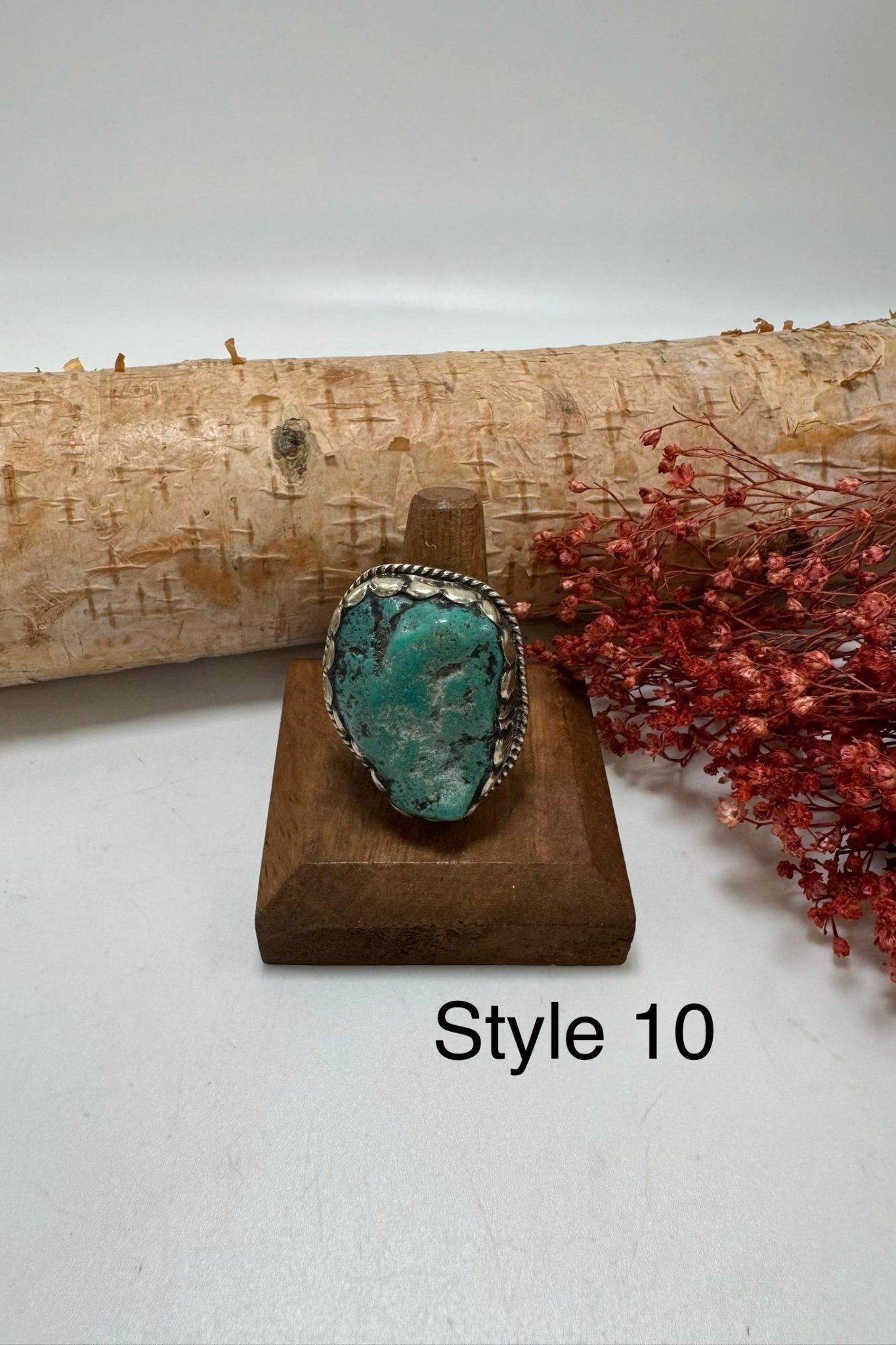 Lil Turquoise Chunk Stone Ring - ivyandlavyboutique ivyandlavyboutique