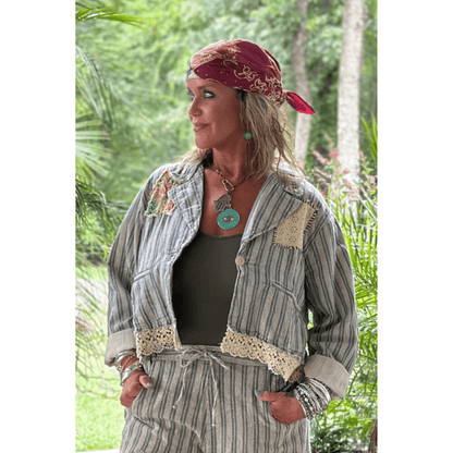 Lined Up Jacket - ivyandlavyboutique Jaded Gypsy