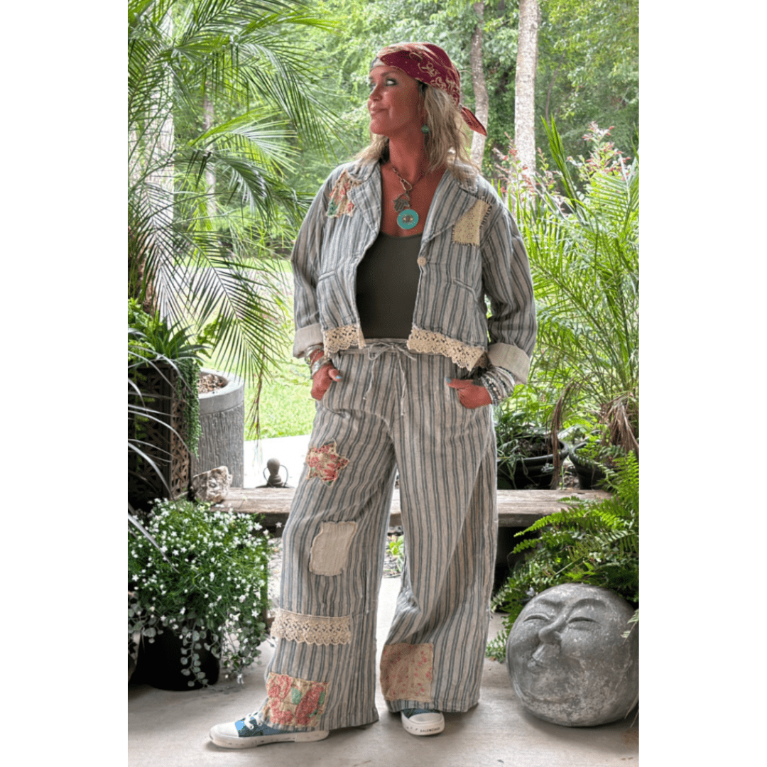 Lined Up Trouser Pants - ivyandlavyboutique Jaded Gypsy