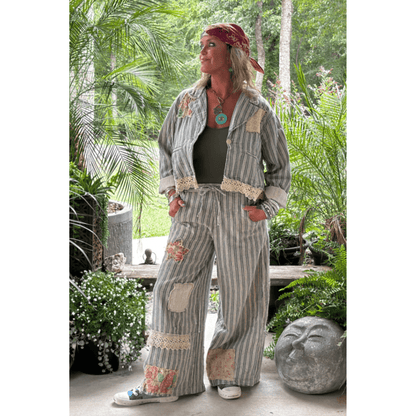 Lined Up Trouser Pants - ivyandlavyboutique Jaded Gypsy