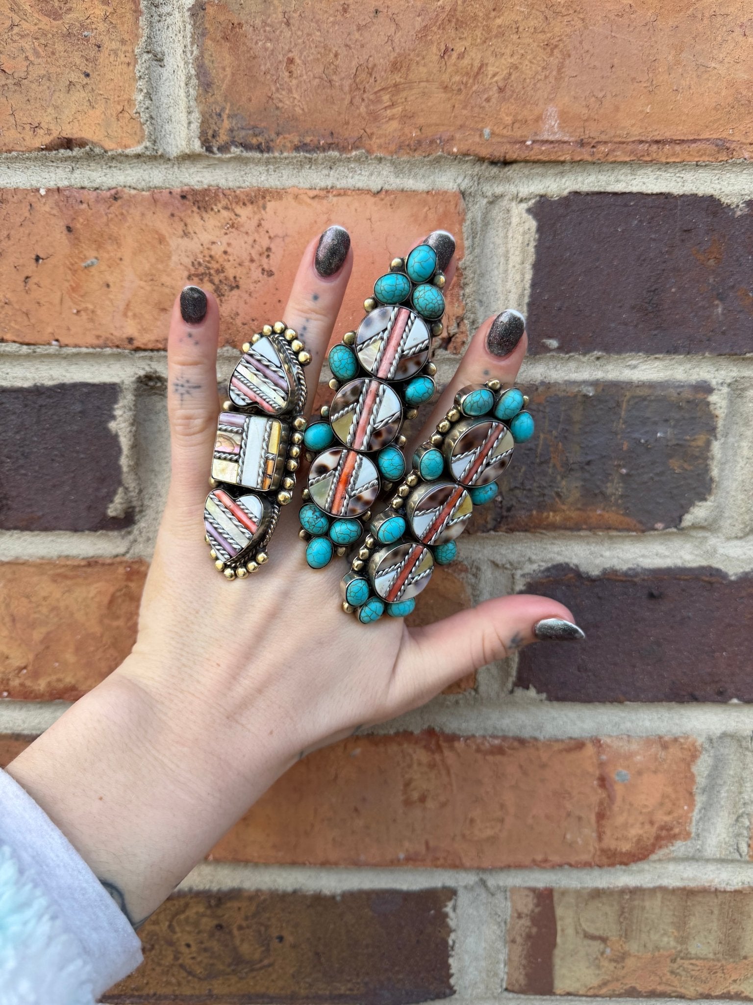 Lines & Heart Abstract Rings - ivyandlavyboutique ivyandlavyboutique