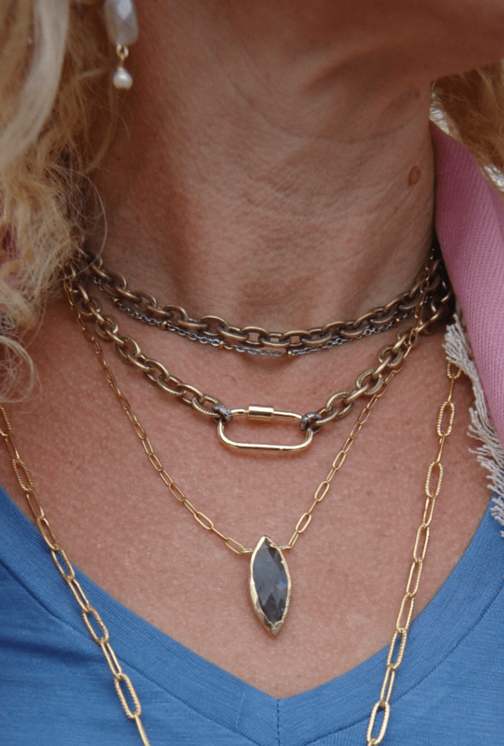 Link Charm Gold Chain Necklace - ivyandlavyboutique ivyandlavyboutique