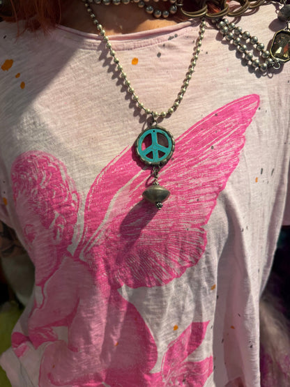 Little Peace Necklace - ivyandlavyboutique Art by Amy