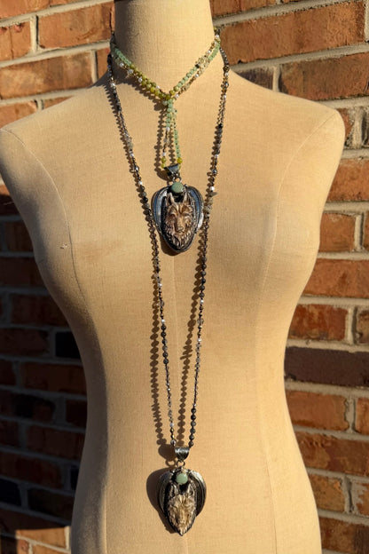 Lone Wolf Long Necklace - ivyandlavyboutique ivyandlavyboutique