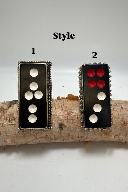Long Domino Ring - ivyandlavyboutique ivyandlavyboutique