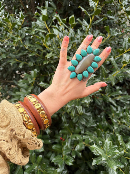 Long Flower Ring - ivyandlavyboutique ivyandlavyboutique