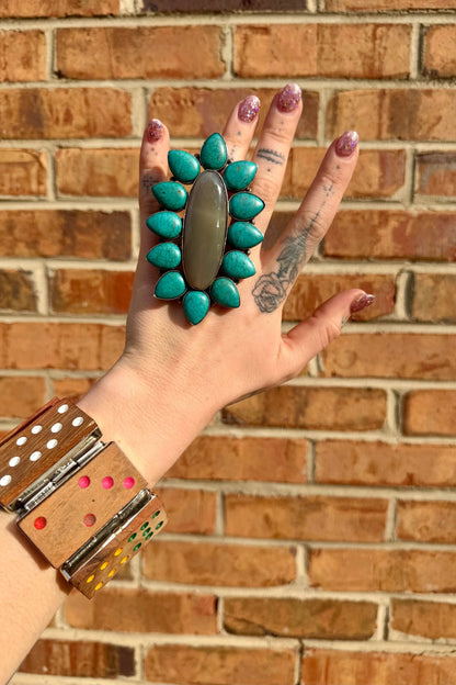 Long Flower Ring - ivyandlavyboutique ivyandlavyboutique