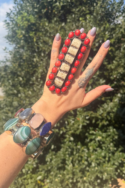Long Statement Stunner Ring - ivyandlavyboutique ivyandlavyboutique