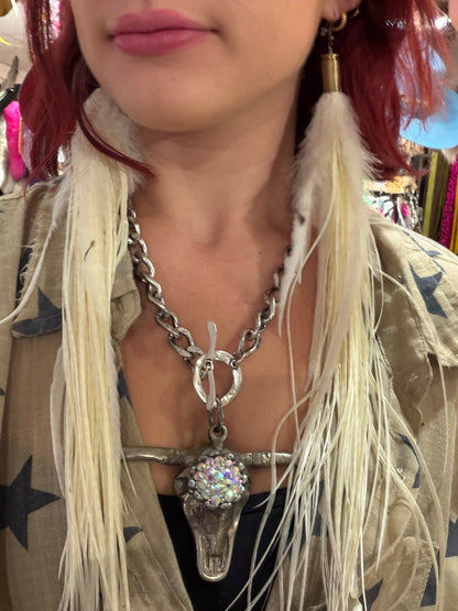 Longhorn w/ Sparkle - ivyandlavyboutique Art by Amy