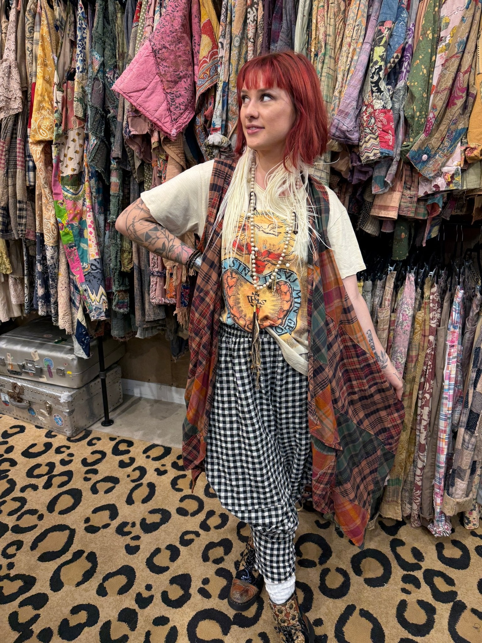 Look of Love Plaid Vest - ivyandlavyboutique Jaded Gypsy