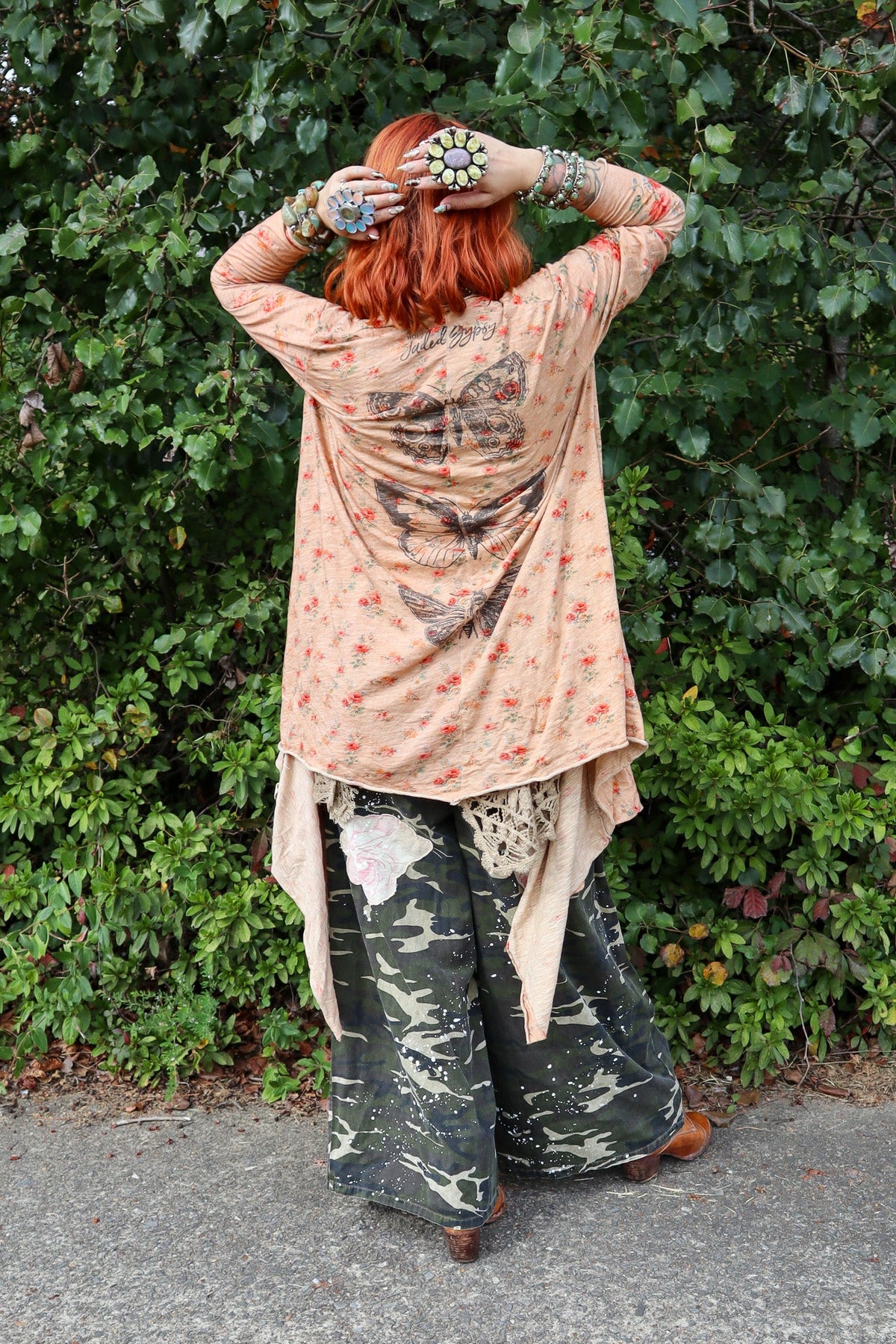 Loose Ends Cardigan in Peaceful Garden - ivyandlavyboutique Jaded Gypsy
