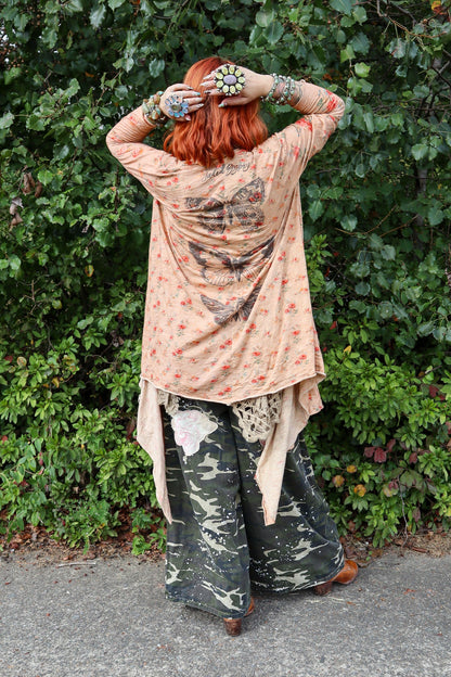 Loose Ends Cardigan in Peaceful Garden - ivyandlavyboutique Jaded Gypsy