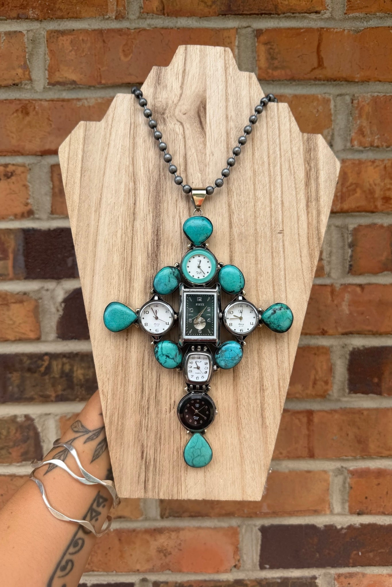 Lost Track Of Time Statement Necklace - ivyandlavyboutique ivyandlavyboutique