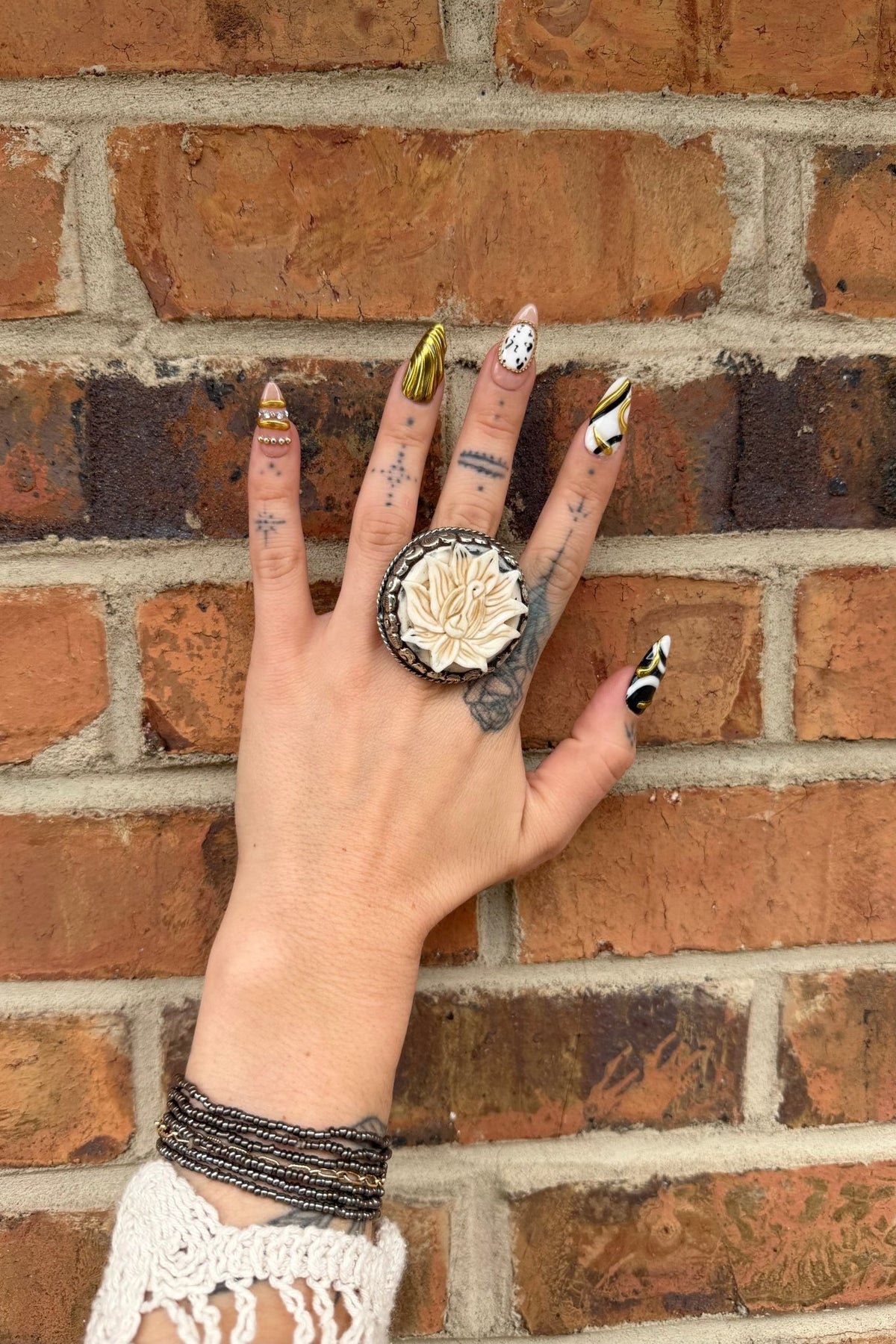 Lotus Flower Ring - ivyandlavyboutique ivyandlavyboutique