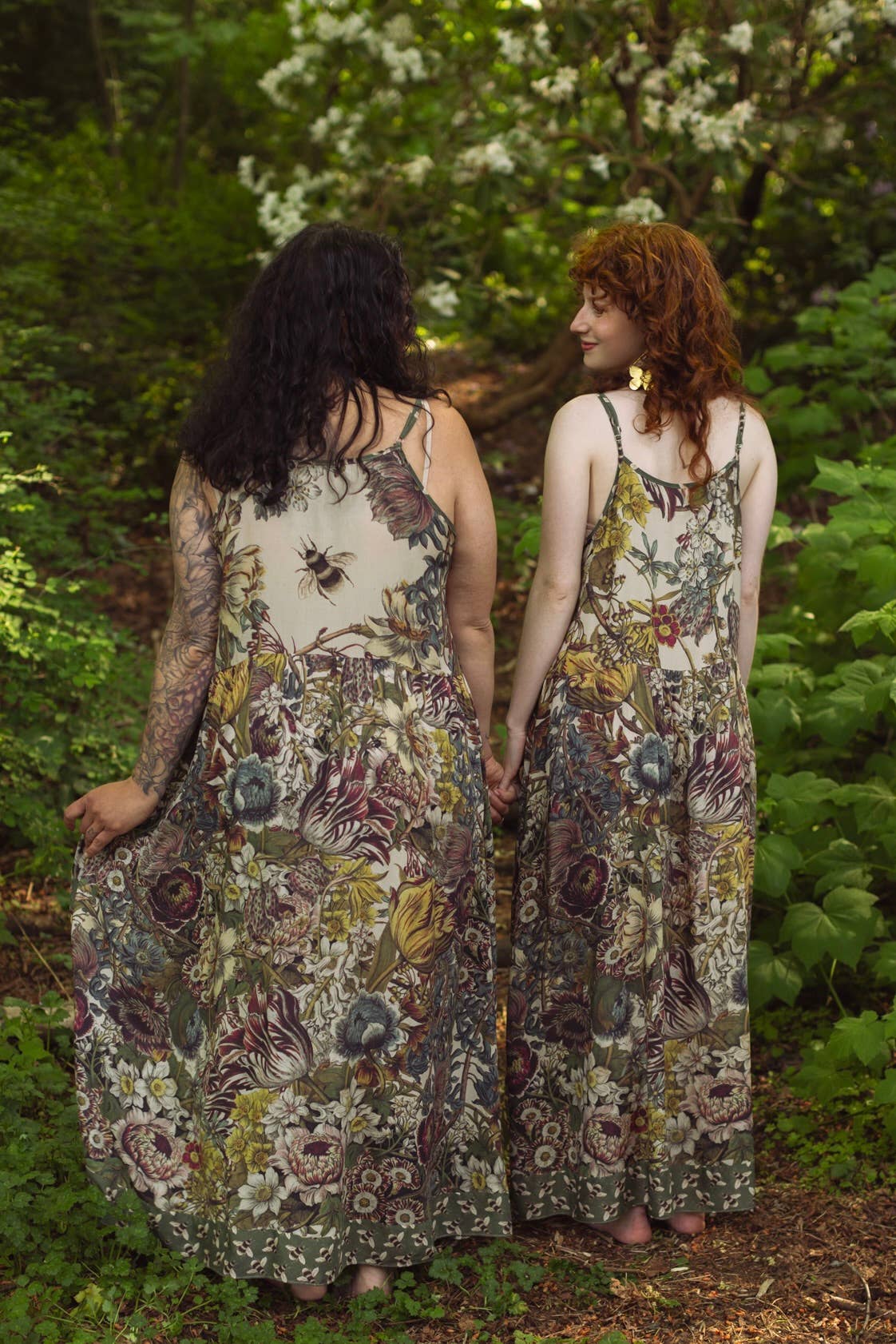 Love Grows Wild Bohéme Slip Dress With Bees - ivyandlavyboutique Market of Stars