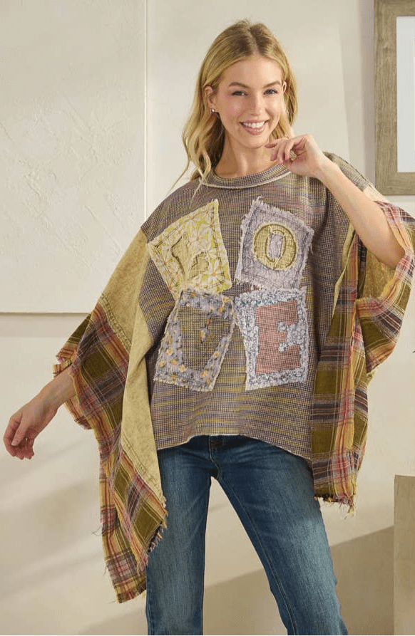 LOVE PATCHWORK in Olive - ivyandlavyboutique Oli&Hali