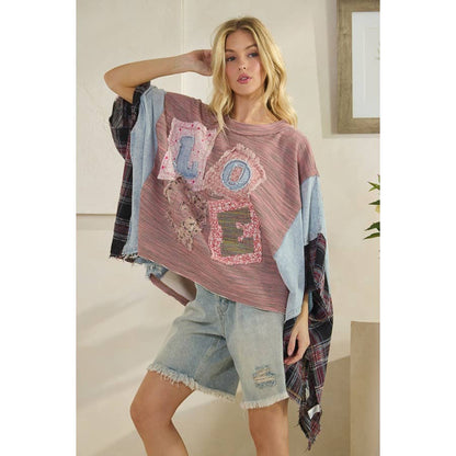 LOVE PATCHWORK in Pink - ivyandlavyboutique Oli&Hali